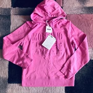 Moschino pink winter lovely hat hoodie pretty top new with tag